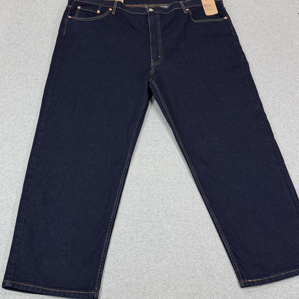 Levi's 550 Relaxed Fit Jeans Men's 48x29 Dark Wash Stretch Big & Tall NWT *READ* - Picture 2 of 16